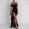 2025 Spring Sexy Off-the-Shoulder Elegant Slit Evening Party Dress for Women