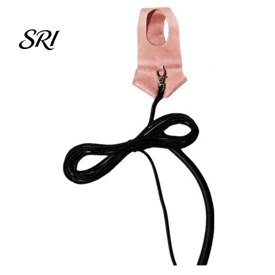 Parrot Leash Bird Harness And Snap Button Escape-Proof Lightweight Flying Rope for Safe Outdoor Training Budgies Macaws Cockatoos Pet Safety L розовый