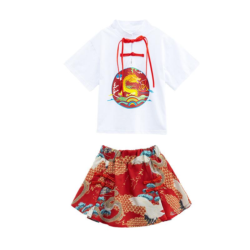 June 1 Children's Cheerleading Team Performance Chinese Style Hanfu Boys and Girls Horse Skirt Poetry Recitation Group Performance