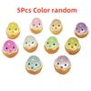 5-50Pcs Mini Glow Luminous Eggshell Chicken Toy Fluorescence Resin Figurine Animal Model Home Decor Garden Decor Accessories Toy