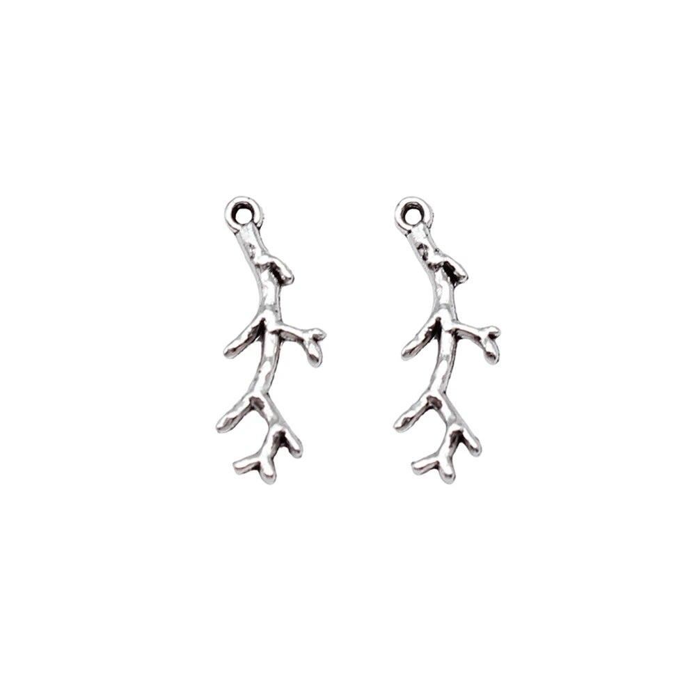 Branch Leaves Connection Components Car Pendant Cute Jewelry