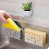 Dish Cloths Rack Sponge Holder Clip Rag Storage Rack Kitchen Bathroom Gadget