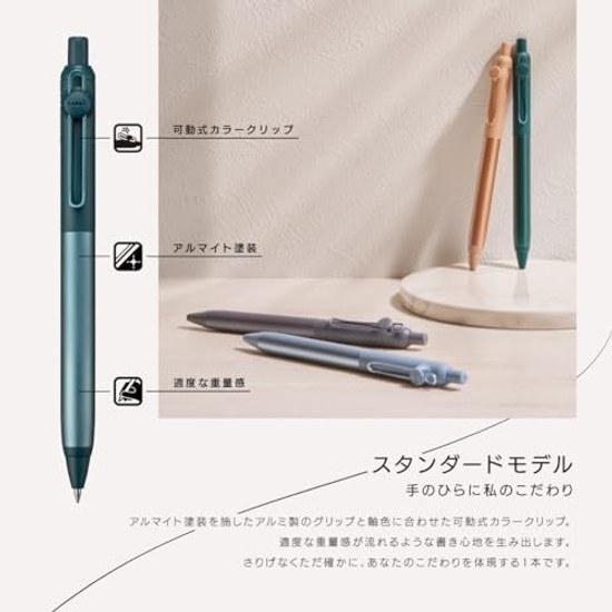 Mitsubishi Pencil Water-based Ballpoint Pen Uniball ZENTO Flow 0.5 Jade UBNZF05.7