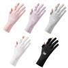 Ice Silk UV Protection Gloves Breathable Cycling Gloves Exposed Finger Golf Gloves  Summer