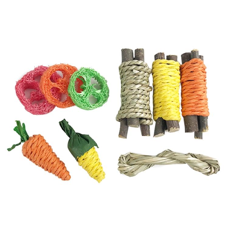 

9 pcs Hamster Toys Natural Organic Apple-Wood Sticks Gift for Pet Owner Durable 1