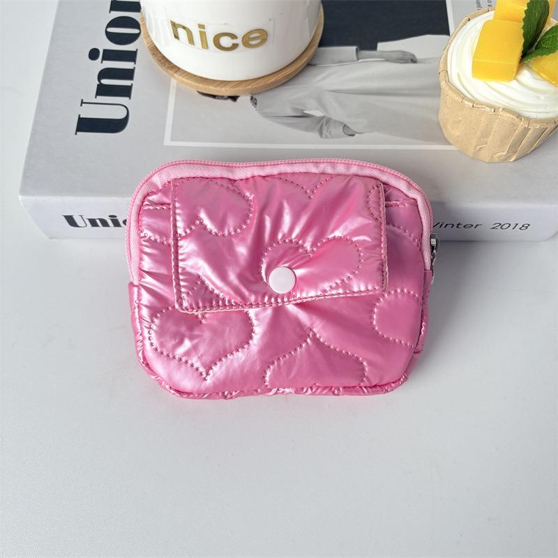 Roztomilé kreslené květinové prošívání Taška na ukládání dokumentů Peněženka na karty Peněženka na mince Peněženka na ID kartu Držitel řidičského průkazu Držák odznaku