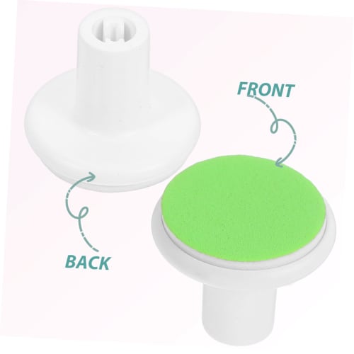 TOVINANNA 10-Piece Replacement Grinding Heads for Electric Nail Files, Baby Nail Trimmers, Plastic, Green