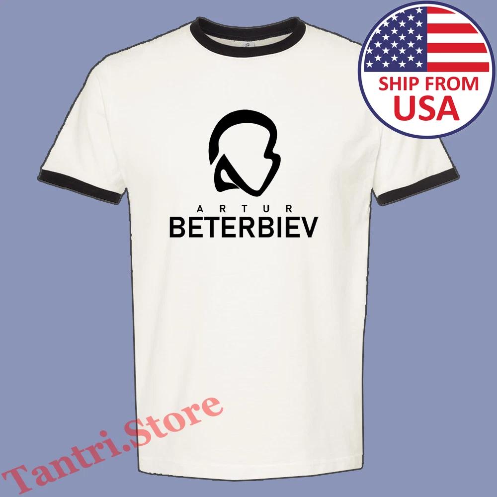 Artur Beterbiev Russian Boxing Champion Men s Ringer Black Size S to 3XL L
