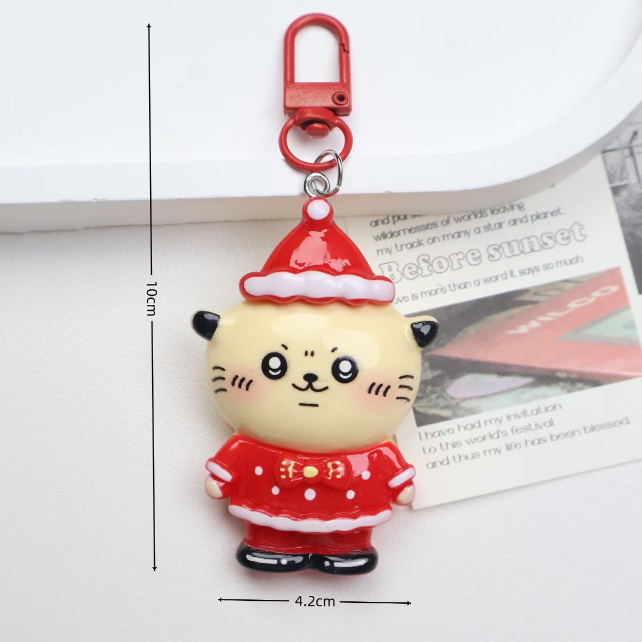 

Kawaii Cartoon Christmas Keychain: Cute Bag Decoration & Gift for Couples and Friends