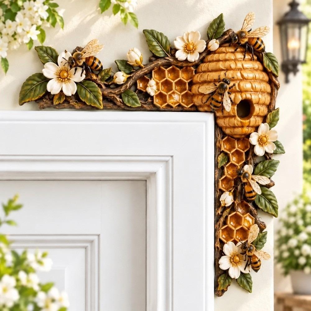 Wooden Door Topper Double-sided Printing Door Frame Decoration Animal Door Corner Decor Bar