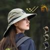 Eimerhut mit Nackenschutz UV-Schutz Sonnenhut für Outdoor-Wanderungen, Herren-Sonnenhut Sommerhut, Geeignet für Wandern und Angeln