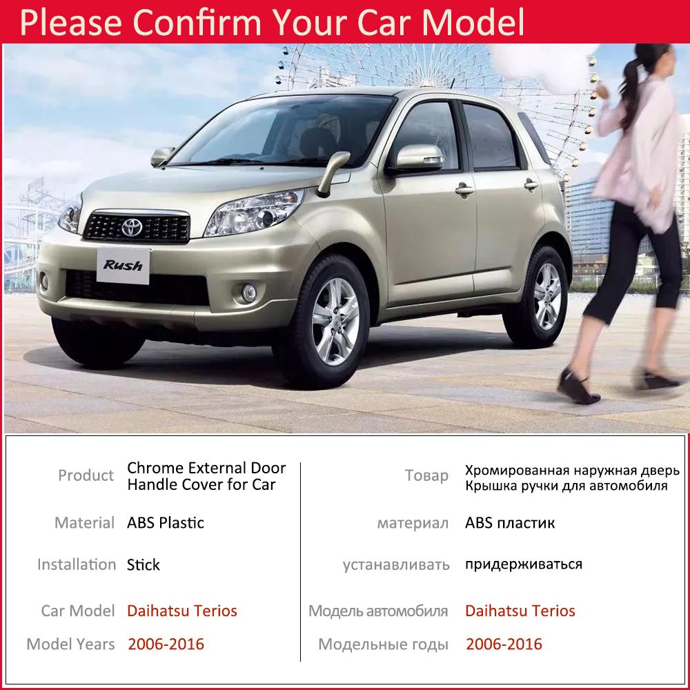 BEH1 Accessories Car Set Door Luxuriou Handle Cover for Daihatsu Terios Bego Eco Trim Stickers The Whole Body 3D Other