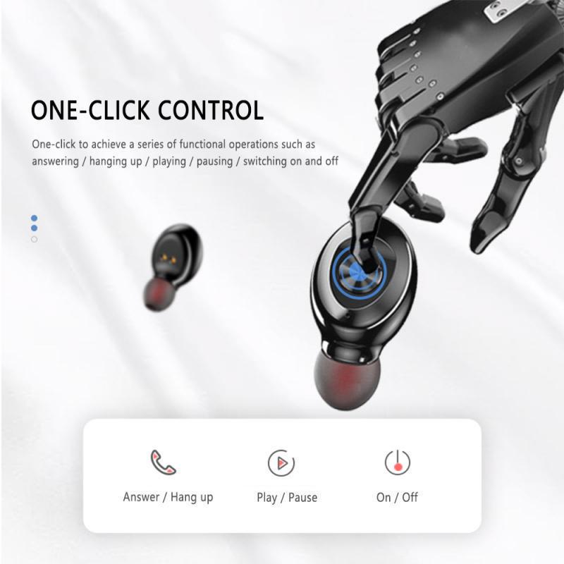 VAORLO Mini Earbuds TWS XG8 Earphones HiFi Stereo Music With HD Mcirophone IPX6 Waterproof Headphone For Sport Digital Display