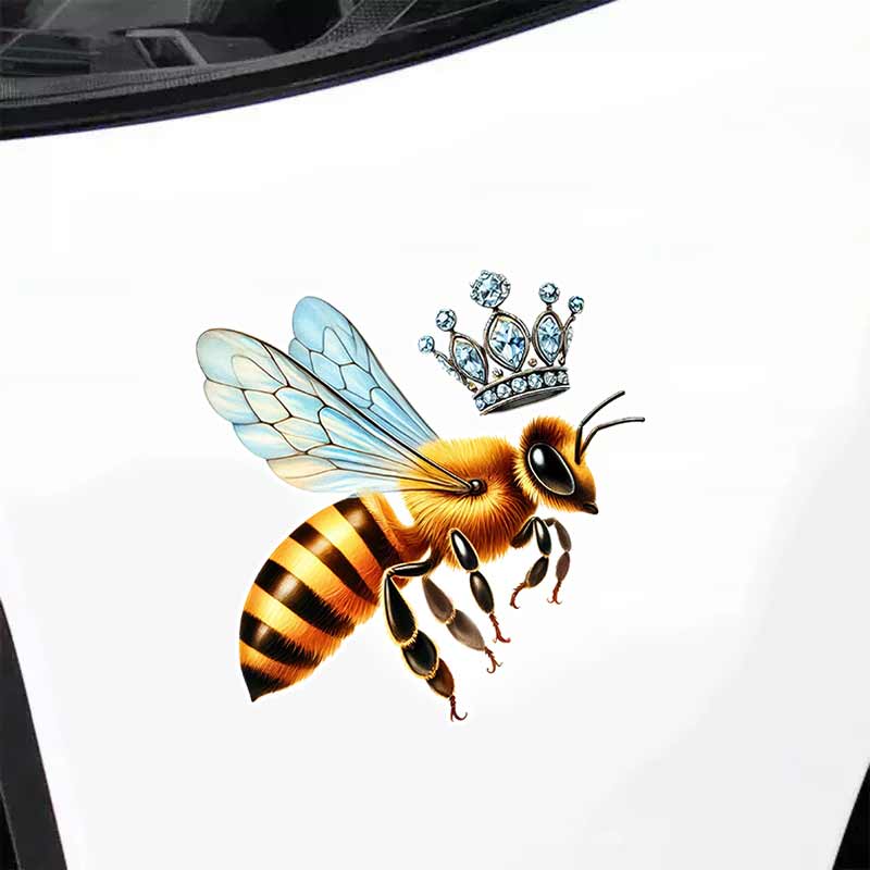 Queen Bee Car Stickers Waterproof Vinyl Decals Auto Body Window Bumper Decor Motorcycle Helmet Stickers TM290