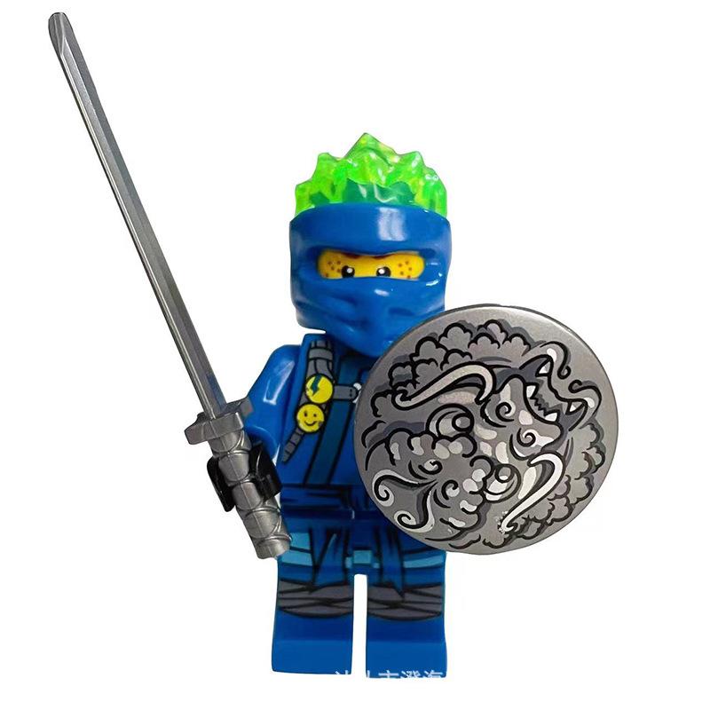 Ninja Warrior Superhero Doll With Weapon Single Building Block Assembly Toy