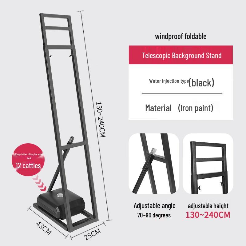 Heavy-Duty Outdoor Adjustable Banner Stand
