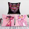 1Pc Pink Panther Pillow Case Square Pillow Bedroom Sofa Leisure Comfort Cushion Car Living Room Home Decoration
