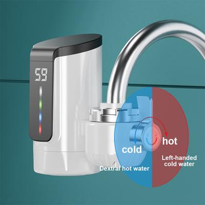 Warmwasserbereiter-Wasserhahn, großer Bildschirm, dynamische Digitalanzeige, ohne Installation, elektrischer Wasserhahn