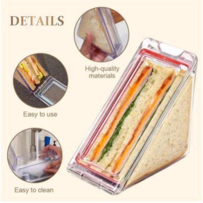 Triangle Sandwich Containers Cake Slice Boxes Cake Holders Plastic Cake Holder Boxes Reusable Sandwich Bags Wedding Party Supply