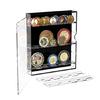 Portable Acrylic Round Display Storage Box for Coin Craft Supplies Clear Collector's Case with Aesthetic Appeal