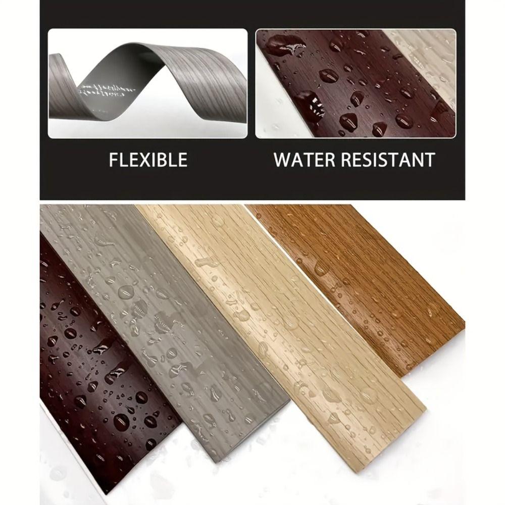 Windproof Self Adhesive Floor Transition Strip Wood Like Doorway Threshold Door Bottom Sealing