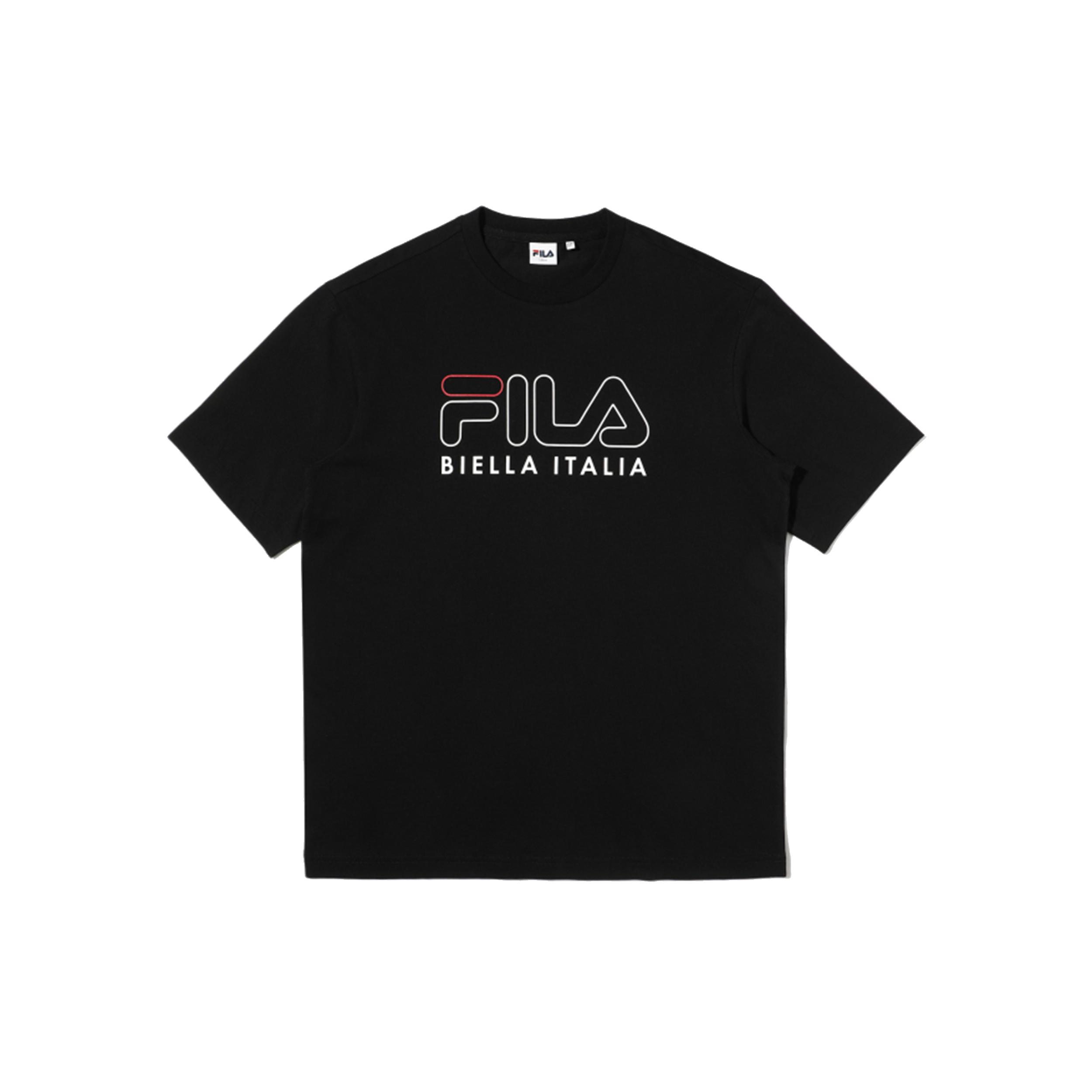 FILA Set in Sleeve T Shirt Men s Black FS2RSD2101X-BLK 85