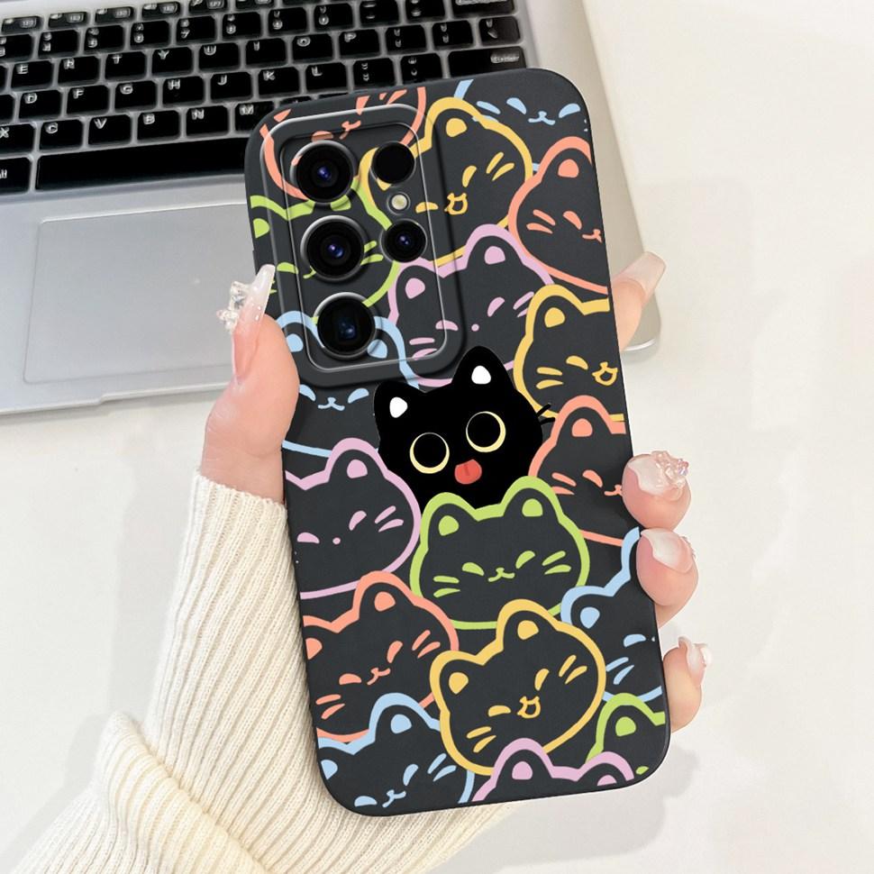 For Samsung Galaxy S24 Ultra Case Beautiful Cartoon Cover S24Ultra S928B S928U Soft TPU Phone Case For Samsung S24 Ultra Shell