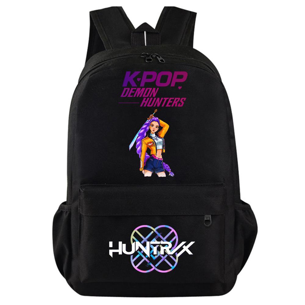 Kpop Dämonenjäger Bedruckter Rucksack für Teenager Studenten Mädchen Jungen Schultasche Schultasche Damen Große Kapazität Reisetasche Kindergeschenk Rucksack