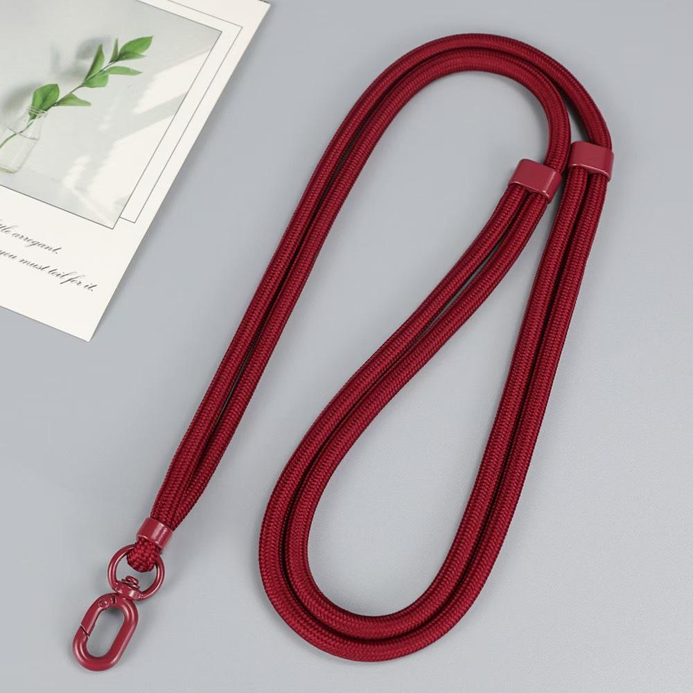 Macaron Thick Rope Phone Lanyard - Adjustable 7-8mm Climbing Gasket for Shoulder, Back, or Neck