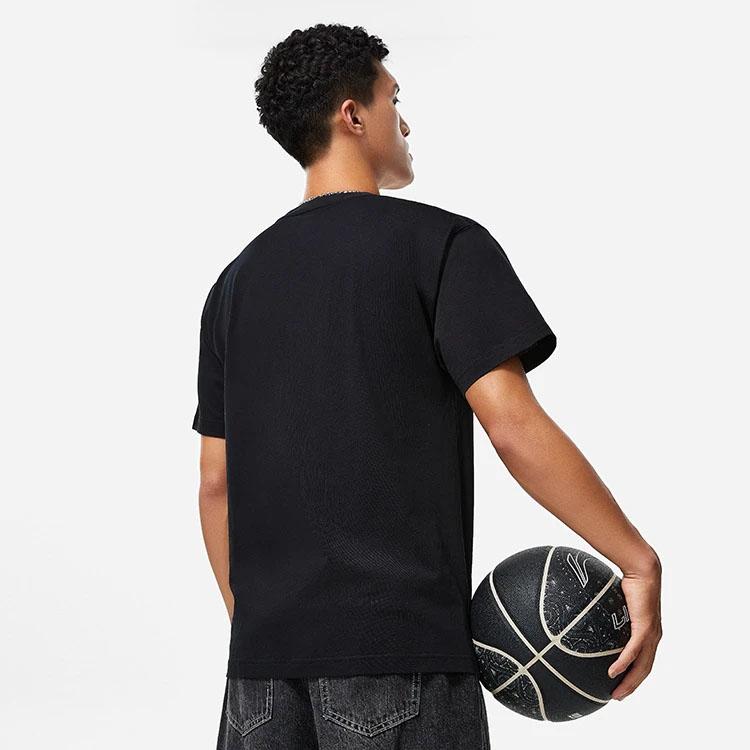 Li-Ning Anta Lining Anti-Wu Series Loose Round Neck Short Sleeve T-Shirt Men Tops Black AHST507-2