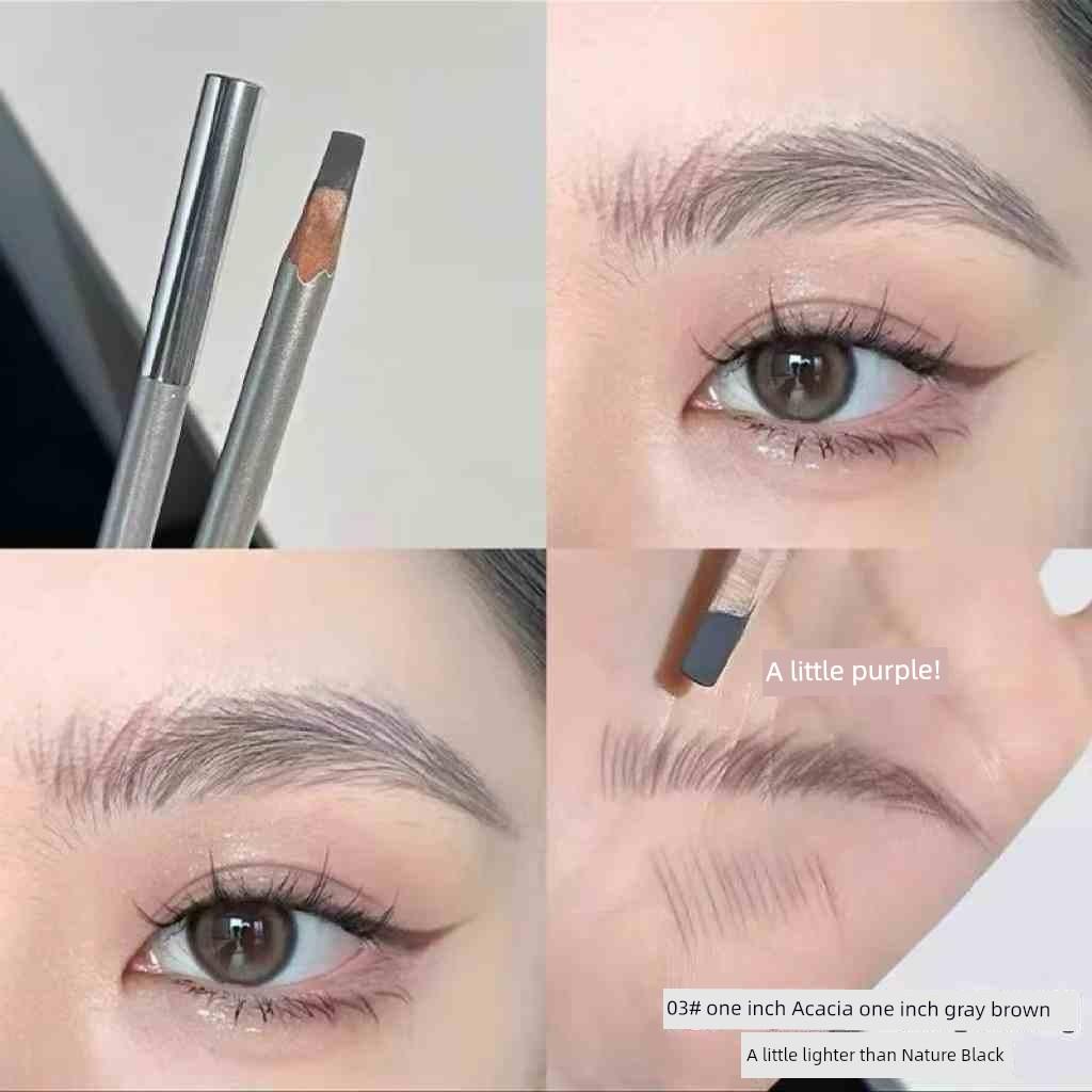 Hard Core Cut Eyebrow Pencil Eyebrow Pencil Women's Extremely Fine Nature Distinct Look Wild Eyebrows Long Lasting Waterproof Sweatproof Fadeless