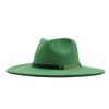 European and American Big-brimmed Jazz Hat, Autumn and Winter Men's and Women's British Woolen Hat, Convex Top Felt Top Hat