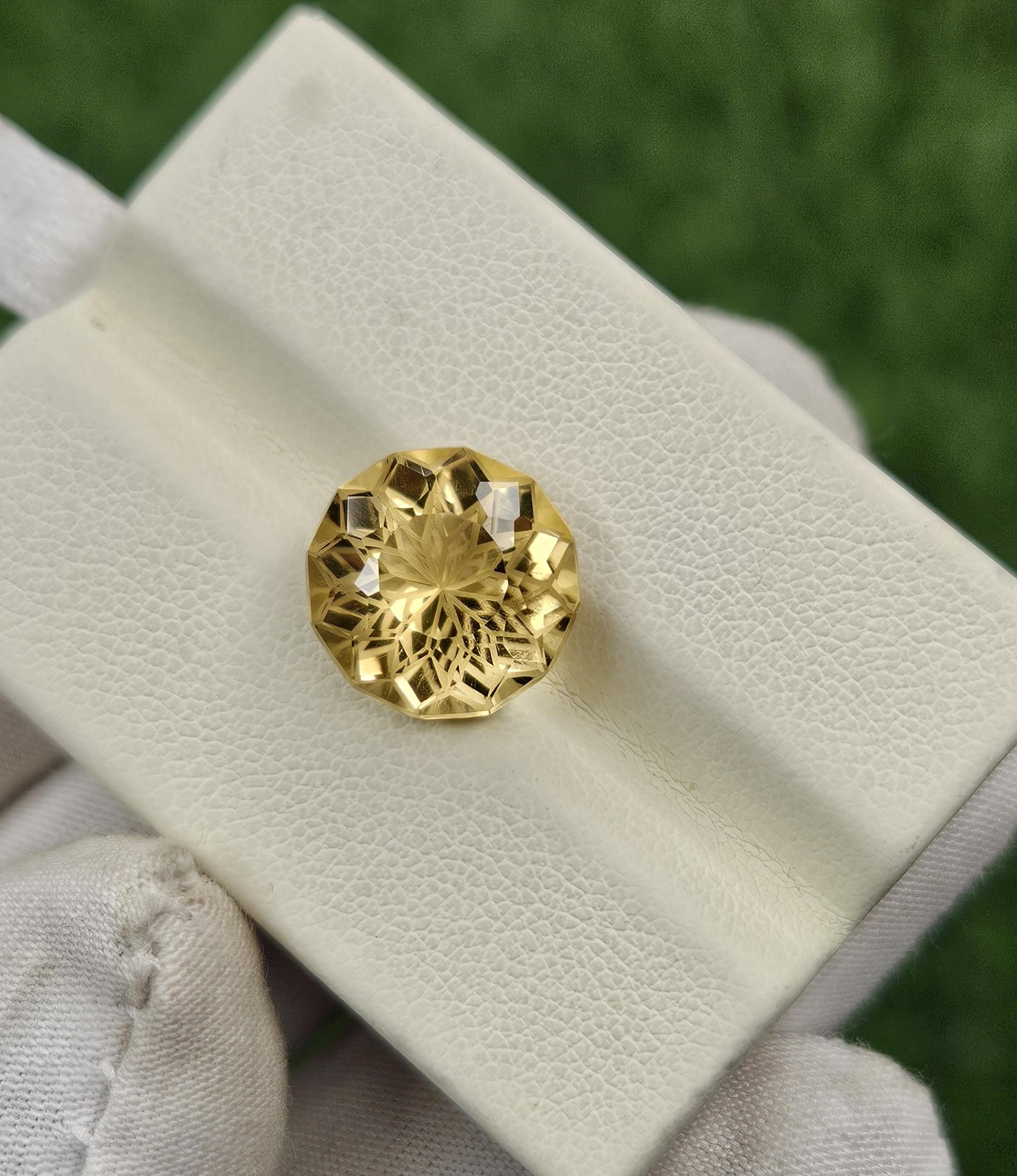 

JewelsOfPride натуральный пивной кварц круглая форма ограненный камень свободный драгоценный камень для изготовления ювелирных изделий 5 карат. 11X11X7 мм жёлтый