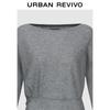 UR Women's Sequin Off-Shoulder Pleated Knit Sweater