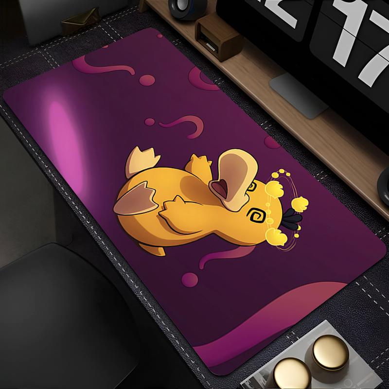 Mouse Pad Pokemon Psyduck 90x40cm rubber table Large Gamer Desk mat Computer Keyboard Pad XXL gaming accessories carpet mousepad