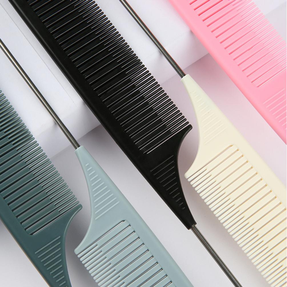 Plastic Styling Tools Professional Pointed Tail Comb Dye Hair Highlights Comb Styling Combing Hairdressing Hair Shop Hair Tools