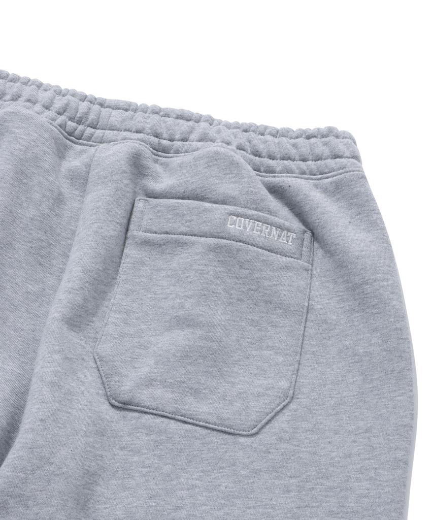 COVERNAT C Logo Sweat Wide Jogger Pants Melange Grey