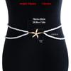 Double-layer Pearl Waist Chain Starfish Pendant Belly Chain Pearl Waistband  Dress Accessories