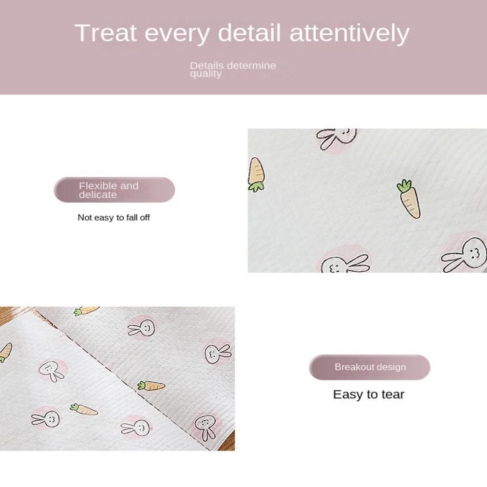 1Roll/400Sheets Non-woven Fabric Disposable Lazy Cleaning Rags Thickened Kitchen Towel Dishwashing