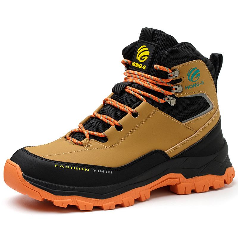 Men's Safety Boots Work Steel Toe Shoes Anti-smash Puncture-Proof Protective Shoes Indestructible Boots Outdoor Waterproof Boots