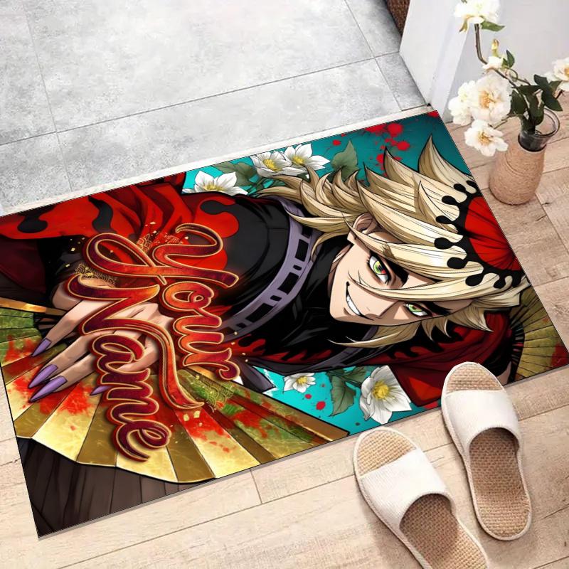 Custom douma Mat Personalized Name, Polyester Washable Indoor Entryway Rug, Gift for Christmas, Easter, Thanksgiving Day