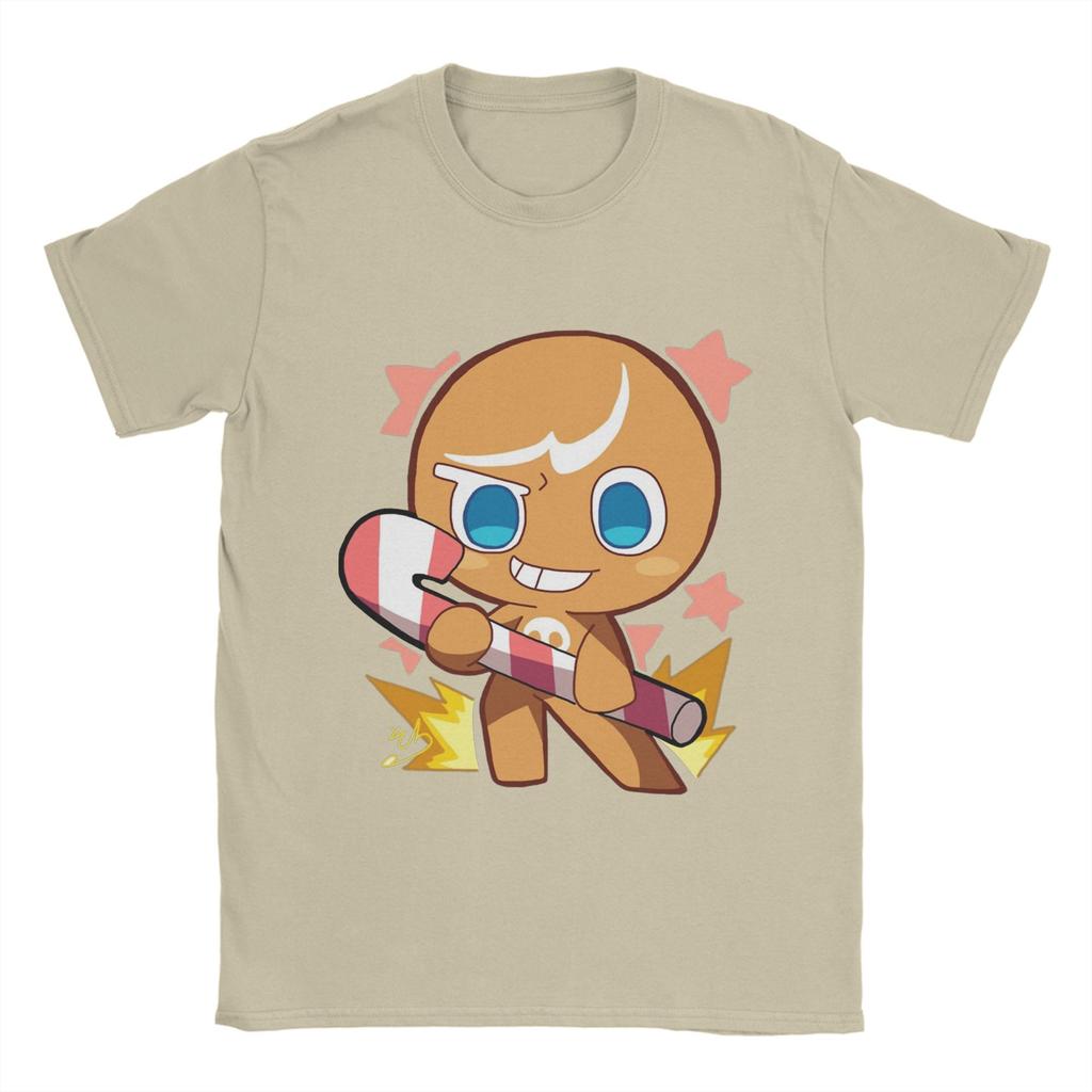 Cookie Run Kingdom T-Shirt Beach Cotton T Shirts For Man Harajuku Pattern Tee Shirt Short-Sleeved Streetwear Tees