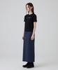 Dangled Drop Dgdp Cotton Maxi Skirt_Navy