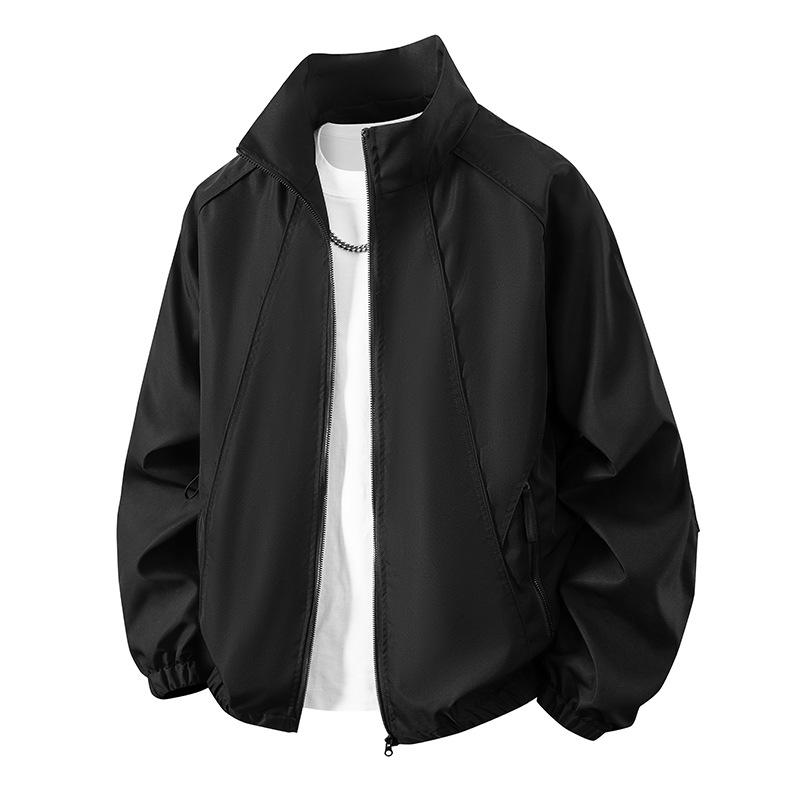 2026 Retro Men's Lightweight Flight Jacket - Spring/Autumn Stand-up Collar Trend.
