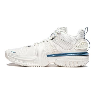 Li Ning Storm 2024 Cushioning Breathable Lightweight Rebound Low Top Basketball Shoes Men's Ivory ABFU017-3
