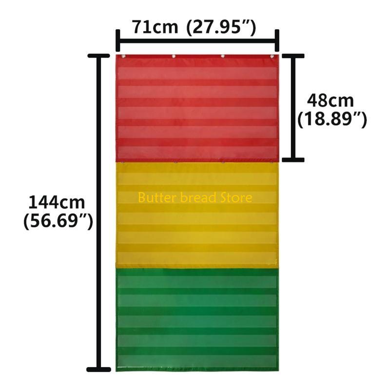 W89C Hanging Storage Pocket Chart for Classroom Wall Decor Detachable Pocket Chart