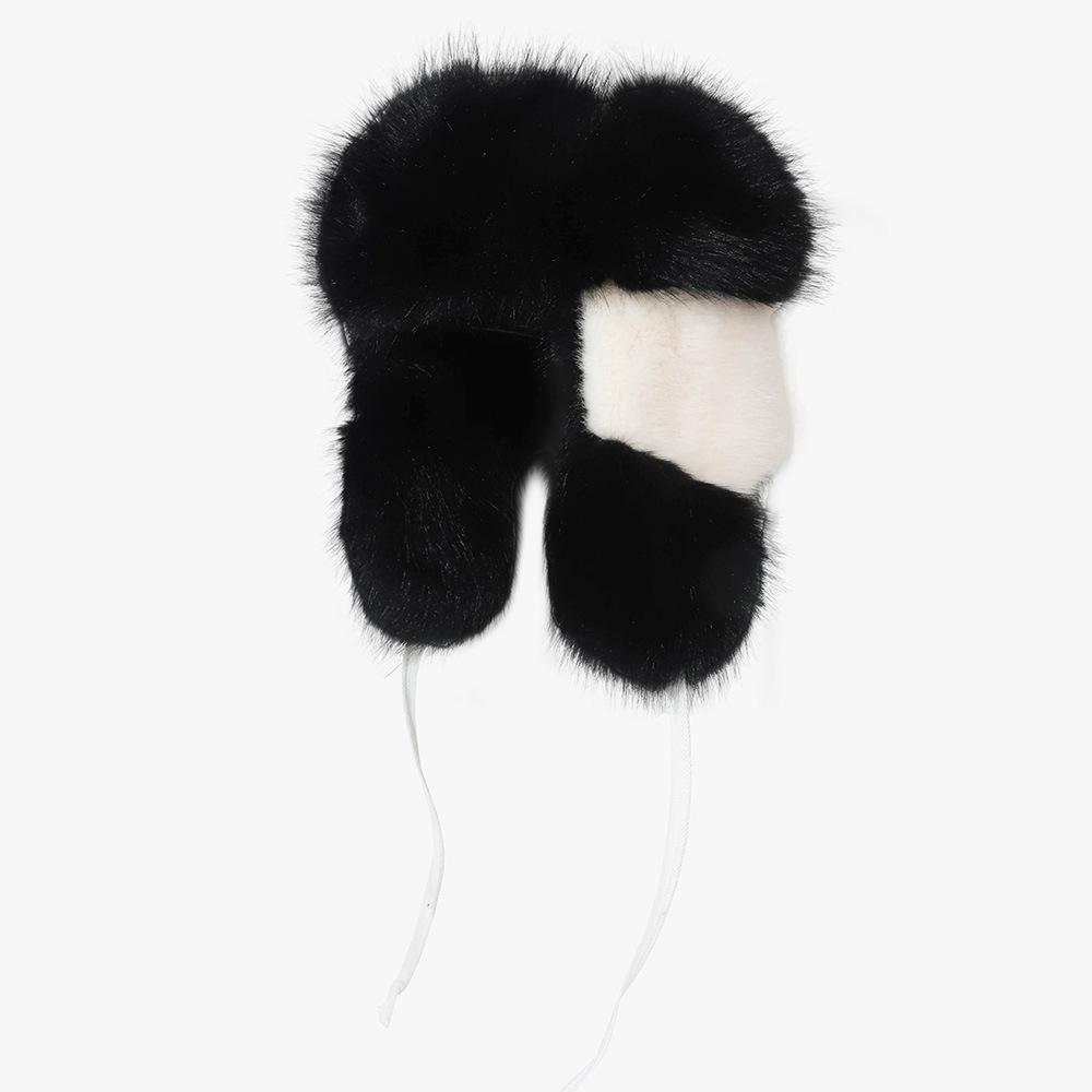 Korean Version of Winter Lei Feng Hat for Women Outdoor Riding Fashionable Versatile Hat Thickened Ear Protection Face Protection Warm Hat for Men