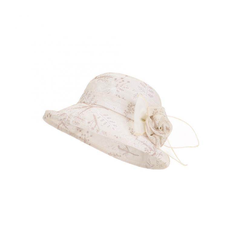 (Beige)Damen Sommer Sonnenhut mit großer Krempe atmungsaktiv Polyester Stoff für Sonnencreme
