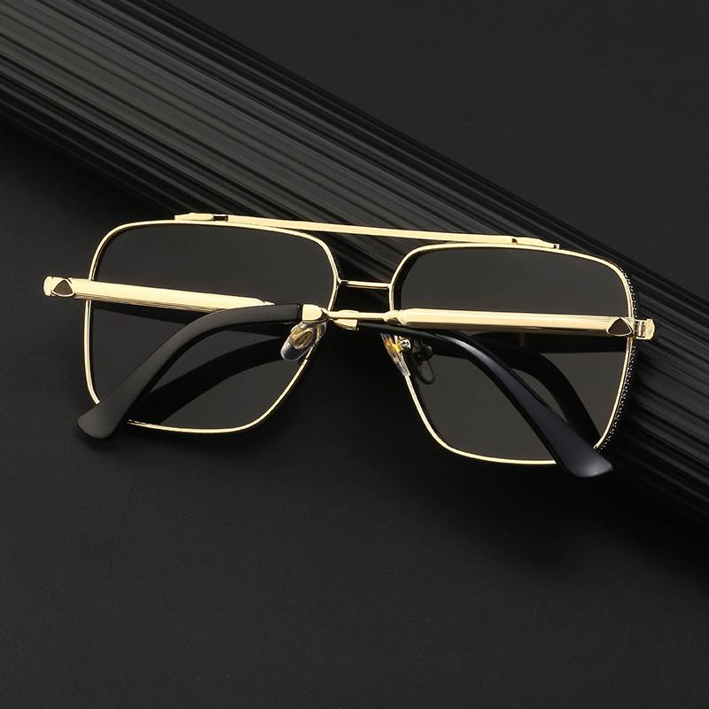 Vintage Box Sunglasses Men'S Sunscreen Diamond Trimmed Sunglasses Glasses Shades