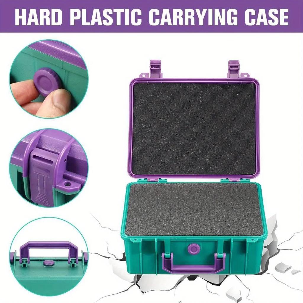 Multi-function Water-repellent and Moisture-proof Tool Box With Sponge Protection Portable Hardware Storage, Safety Instrument